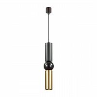 ODEON LIGHT 4074/5L L-VISION ODL19 397 черный/золото Подвес GU10 1*5W SAKRA