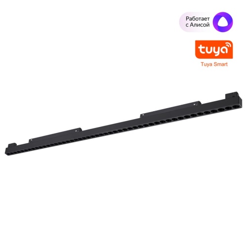 NOVOTECH 359639 SHINO NT25 144 черный Трековый низковольт. св-к диммир. со сменой цв.температуры, пульт ДУ/Tuya Smart Life IP20 LED 45W 48V 3000-6000K FLUM