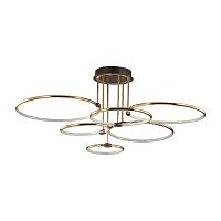 LUMION 5283/99CL LEDIO LN26 270 золотой, коричневый Люстра потолочная LED 156W 3000-6000K с пультом ДУ 220V URSULA