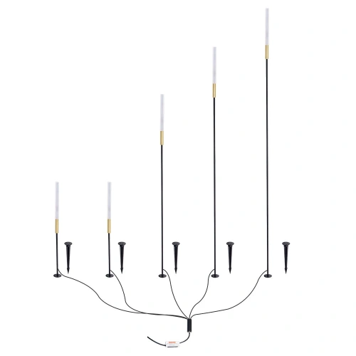 Грунтовый светильник Arte Lamp MUSTER A1083PA-5BK Грунтовый светильник Arte Lamp MUSTER A1083PA-5BK