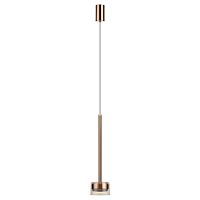 ODEON LIGHT 7152/10L HIGHTECH ODL26 347 Подвесной светильник медь/янтарное стекло/металл IP20 LED 10W 3000K 220V LASLO