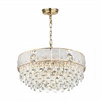 ODEON LIGHT 5070/12 HALL (В 2-х КОРОБКАХ) ODL24 601 золото/прозрачный/матовый/металл/хрусталь/стекло Люстра E14 12*40W FIESTA