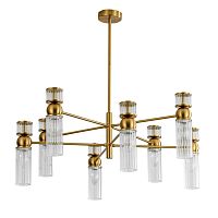 LUMION 8276/8 MODERNI LN26 162 латунь/прозрачный, металл/стекло Люстра Е14 8*40W 220V DENVER