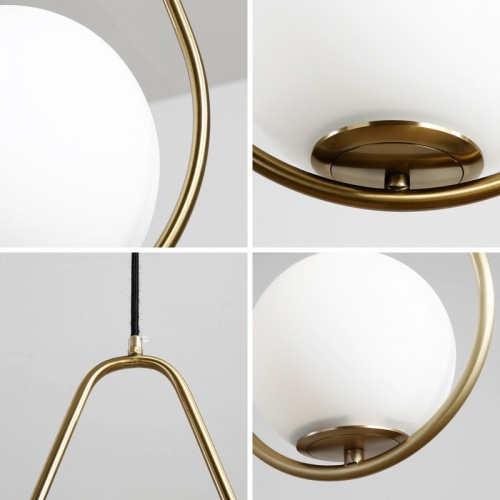 Подвесной светильник HOOP DROP Brass фото 8