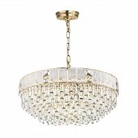 ODEON LIGHT 5070/21 HALL (В 2-х КОРОБКАХ) ODL24 601 золото/прозрачный/матовый/металл/хрусталь/стекло Люстра E14 21*40W FIESTA