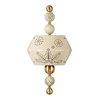 ODEON LIGHT EXCLUSIVE 5444/1WA PENDANT ODL_EX26 031 бежевый/античная бронза/металл/керамика Бра E14 2*40W KARELIA