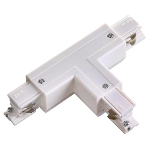 NOVOTECH 135054 PORT NT19 299 белый Соединитель "Т" правый внешний с токопроводом для трехфазного шинопровода