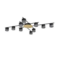 LUMION 8304/10C COMFI LN26 238 золотой/черный, металл/акрил Светильник потолочный GX53 LED 10*7W 220V BENUA