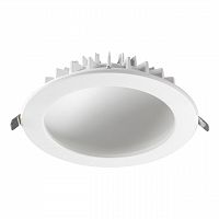NOVOTECH 358807 SPOT NT21 556 белый Светильник встраиваемый светодиодный IP20 LED 20W 1600Лм 3000K 100-240V GESSO