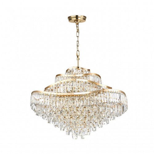 ODEON LIGHT 5073/25 HALL (В 2-х КОРОБКАХ) ODL24 605 золото/прозрачный/металл/хрусталь Люстра E14 25*40W WAYTA