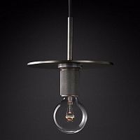 Подвесной светильник RH Utilitaire Disk Shade Pendant Black