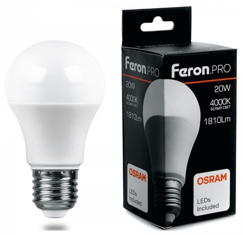 Лампа светодиодная Feron LB-1020 E27 20Вт 4000K 38042 фото 2