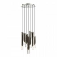 5061/32LA PENDANT ODL24 000 серебристый/дымчатый/металл/стекло Люстра каскадная LED 7*4W 3000K SHINY