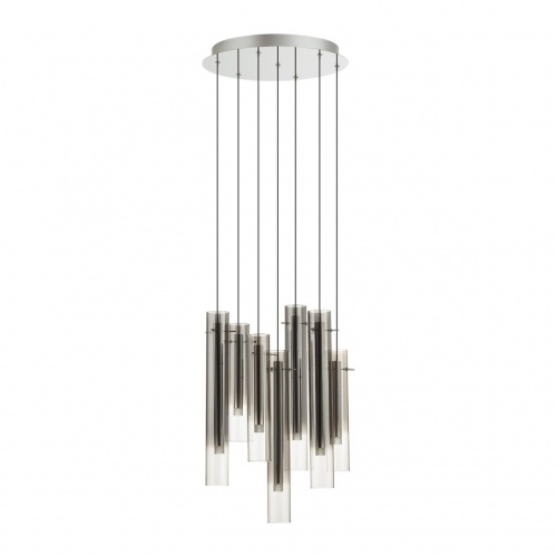 5061/32LA PENDANT ODL24 000 серебристый/дымчатый/металл/стекло Люстра каскадная LED 7*4W 3000K SHINY