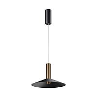 NOVOTECH 358985 OVER NT22 382 бронза светлая/черный Светильник светодиодный накладной, провод 2м IP20 LED 4000K 15W 220V ALBA