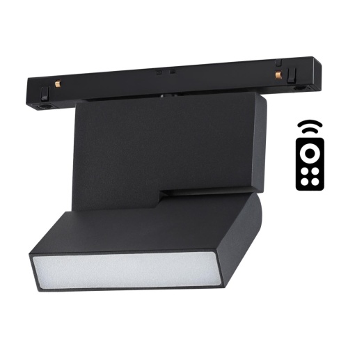 NOVOTECH 358626 SHINO NT21 065 черный Трековый низковольтный св-к диммируемый с ДУ, со сменой цв.температуры IP20 LED 3000~6500К 10W 48V FLUM