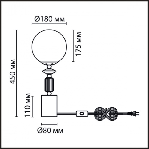 LUMION 6580/1T CLASSI LN26 36 французское золото, серый/белый металл, керамика/стекло Лампа настольная E14 1*40W 220V VIVIEN фото 6
