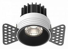 Встраиваемый светильник Maytoni Technical Round DL058-7W4K-TRS-B