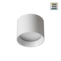NOVOTECH 359592 OVER NT25 392 белый Светильник накладной светодиодный с переключ. цв. температуры IP20 LED 6W 220-240V 3000К\4000К\6000К ORBIS