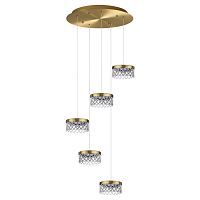 ODEON LIGHT 5032/30L L-VISION ODL24 000 античн.бронза/металл/акрил Люстра LED 30W 4000K 1958лм FIVRE