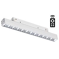 NOVOTECH 358621 SHINO NT21 064 белый Трековый низковольтный св-к диммируемый с ДУ, со сменой цв.температуры IP20 LED 3000~6500К 12W 48V FLUM
