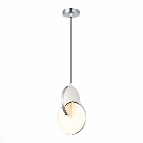 SL6107.113.01 Светильник подвесной ST-Luce Хром/Белый Хром LED 1*12W 3000K SL6107.113.01 Светильник подвесной ST-Luce Хром/Белый Хром LED 1*12W 3000K