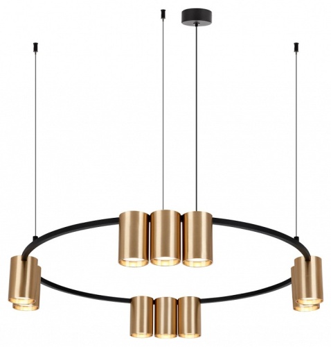 Подвесная люстра Denkirs Orbit DK4065-BK+SG Подвесная люстра Denkirs Orbit DK4065-BK+SG