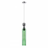 LUMION 8064/1A MODERNI LN26 380 хром/зеленый, металл/стекло Подвесной светильник E27 1*60W 220V LORENZO