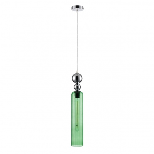 LUMION 8064/1A MODERNI LN26 380 хром/зеленый, металл/стекло Подвесной светильник E27 1*60W 220V LORENZO