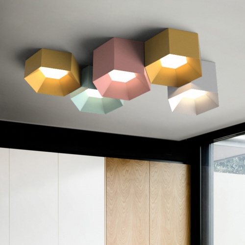 Потолочный светильник HEXAGON A H13 Light green фото 8 Потолочный светильник HEXAGON A H13 Light green фото 8