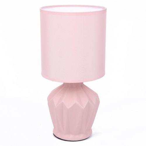 LUMION 8227/1T MODERNI LN26 494 розовый, керамика/текстиль Настольная лампа E14 1*40W 220V ORIGAMIA