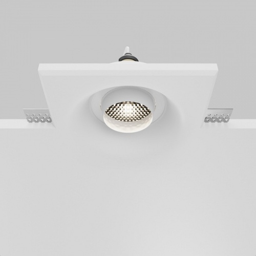 Встраиваемый светильник Maytoni Technical Gyps Modern DL006-GU10-RD-W фото 6