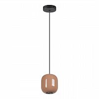 5053/1G PENDANT ODL24 000 черный/св.терракотовый/металл Подвес GU10 LED 4W OVALI
