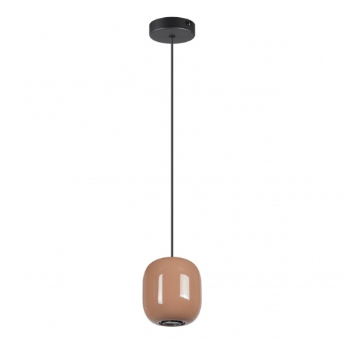 5053/1G PENDANT ODL24 000 черный/св.терракотовый/металл Подвес GU10 LED 4W OVALI