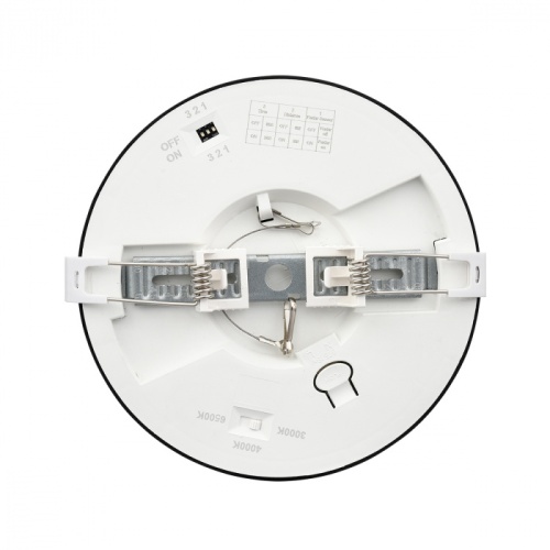 SONEX 7788/12L MITRA LED SN 537 Светильник пластик/белый/черный LED 12Вт 3000/4000/6500К D170 IP44 CCT/датчик движения NEBULA BLACK фото 3