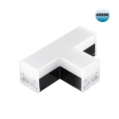 NOVOTECH 359115 OVER NT23 076 черный Светильник-соединитель "Т"- образный IP20 LED 10W 4000K 100-265V 900Лм BITS