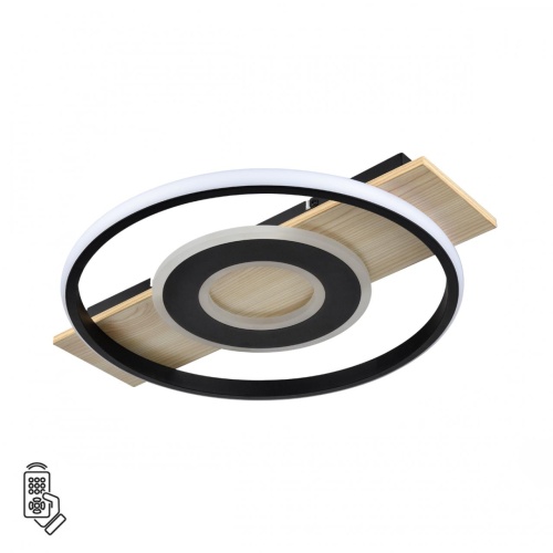 LUMION 8022/80CL LEDIO LN24 черный/дерево, металл/МДФ Потолочный светильник с пультом ДУ 3000-6500К LED 80W 220V PINE LUMION 8022/80CL LEDIO LN24 черный/дерево, металл/МДФ Потолочный светильник с пультом ДУ 3000-6500К LED 80W 220V PINE