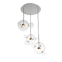 SL1133.203.03 Светильник подвесной ST-Luce Белый,Латунь/Прозрачный LED 3*14W 3000K  (из 4-х коробок)