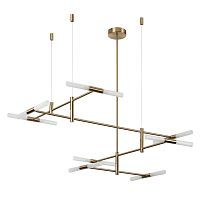 ODEON LIGHT 4306/16 HIGHTECH ODL26 277 Потолочный светильник бронзовый/акрилл/металл IP20 G9 40W *16 180° 220V SOHO