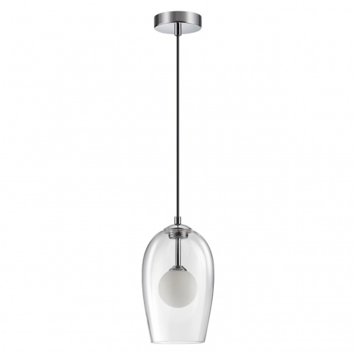 4952/1 PENDANT ODL22 339 хром/ белый/прозрачный/стекло Подвес G9 1*40W LOSTAR 4952/1 PENDANT ODL22 339 хром/ белый/прозрачный/стекло Подвес G9 1*40W LOSTAR