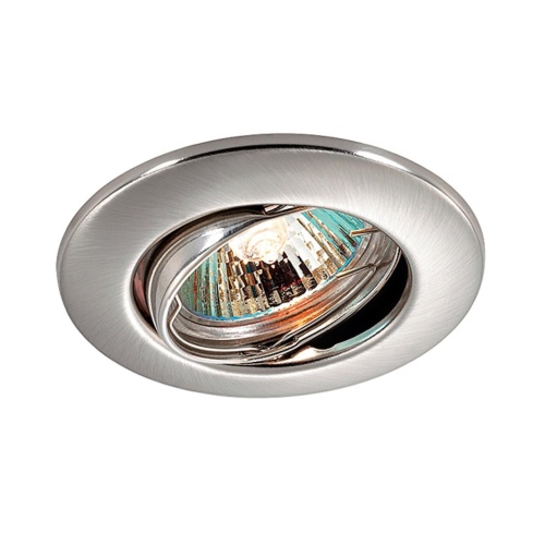 NOVOTECH 369694 SPOT NT12 346 никель Встраиваемый ПВ светильник IP20 GX5.3 50W 12V CLASSIC