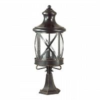 ODEON LIGHT 4045/3B NATURE ODL18 701 черный/зол.патина Уличный светильник на столб IP44 E14 3*60W 220V SATION