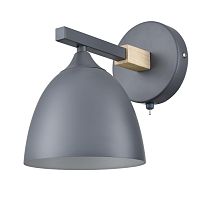 LUMION 8096/1W MODERNI LN26 339 серый/серый металл, дерево/металл Бра Е27 1*60W 220V COLANGE