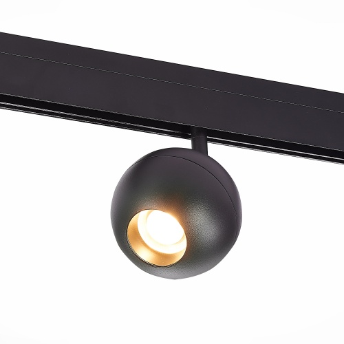 ST354.436.12 Магнитный трековый светильник Черный LED 1*12W 3000K 680Lm Ra>80 36° IP20 L120xW100xH195 48V