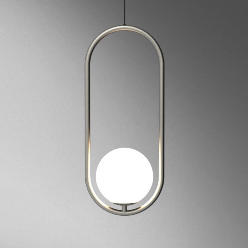 Подвесной светильник Matthew McCormick hoop 50 Silver MILA Pendant фото 8