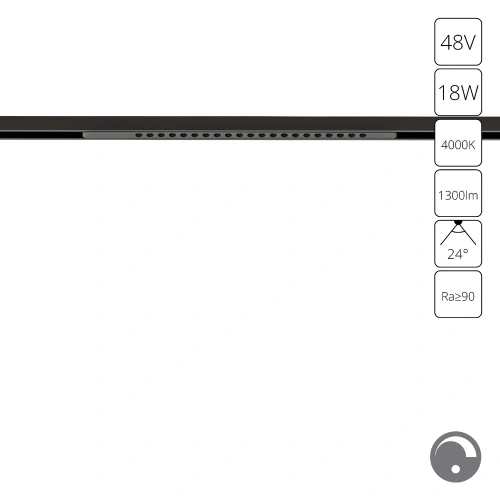 Магнитный трековый светильник Arte Lamp OPTIMA 0.1-10V A7477PL-1BK Магнитный трековый светильник Arte Lamp OPTIMA 0.1-10V A7477PL-1BK