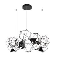 ODEON LIGHT 5087/56L L-VISION ODL25 293 черный хром/металл Люстра LED 56W 4000K 3360Лм TRELLIS