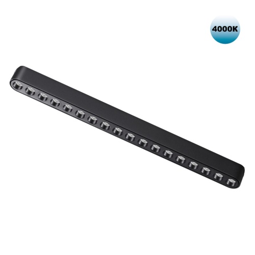 NOVOTECH 359078 SHINO NT23 185 черный Трековый светильник для низковольтного шинопровода IP20 LED 18W 48V 4000K 1710Лм SMAL