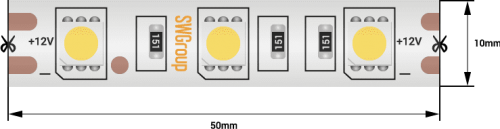 Лента светодиодная стандарт 5050, 60 LED/м, 14,4 Вт/м, 12В , IP68, Цвет: Зеленый Лента светодиодная стандарт 5050, 60 LED/м, 14,4 Вт/м, 12В , IP68, Цвет: Зеленый