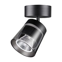 NOVOTECH 358648 OVER NT21 348 корпус черный/плафон дымчатый Светильник накладной светодиодный IP20 LED 4000K 20W 175-245V ARTIK